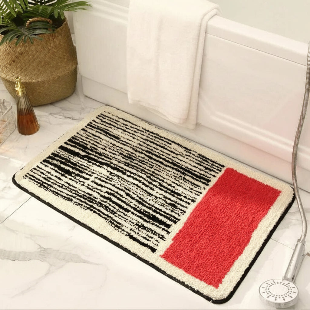 Handcrafted Abstract Bath Mat