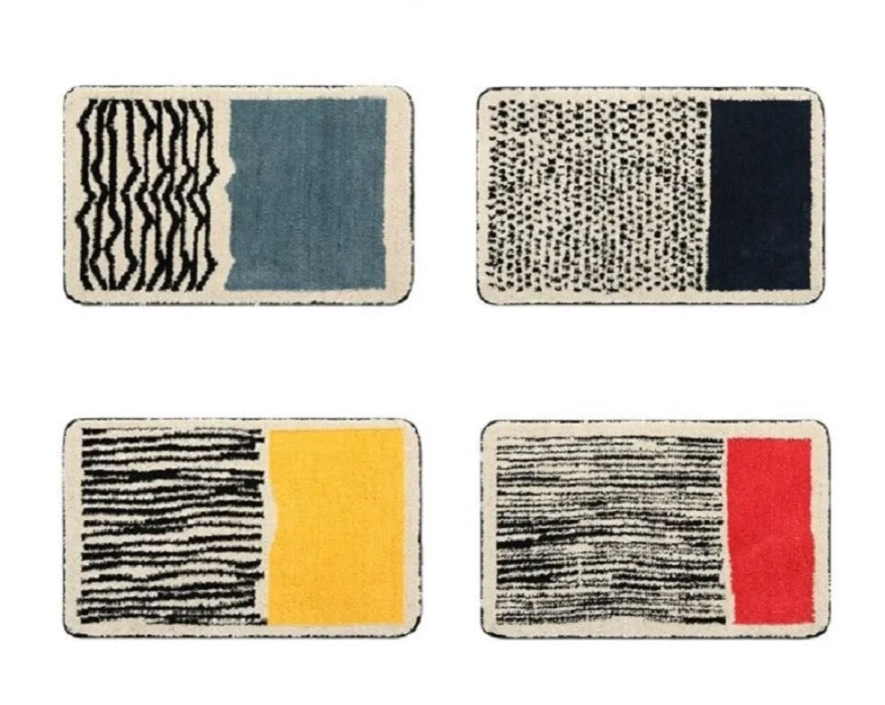 Handcrafted Abstract Bath Mat