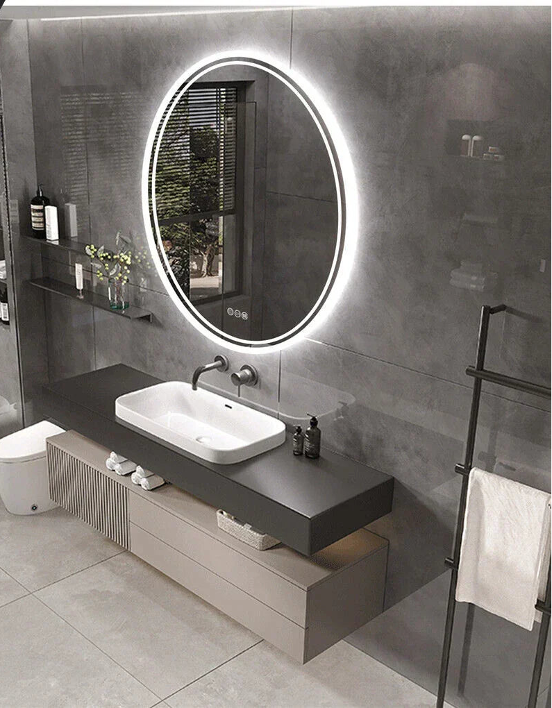 Illuminated Bathroom Mirror with Touch Control
