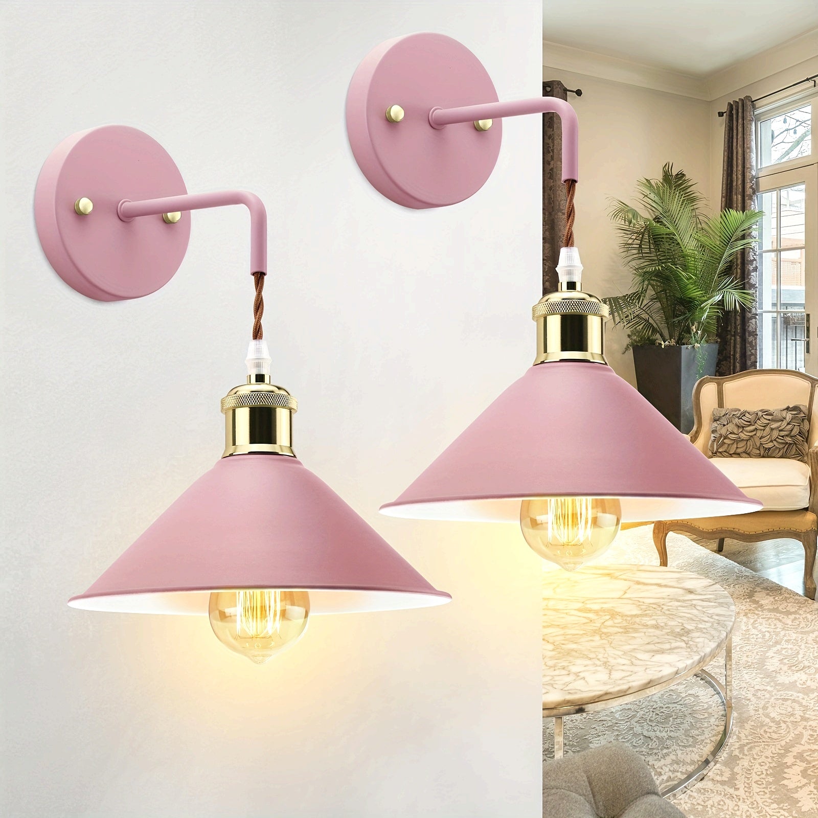 Industrial Metal Wall Sconce Oil-Rubbed Modern Wall Light Fixture