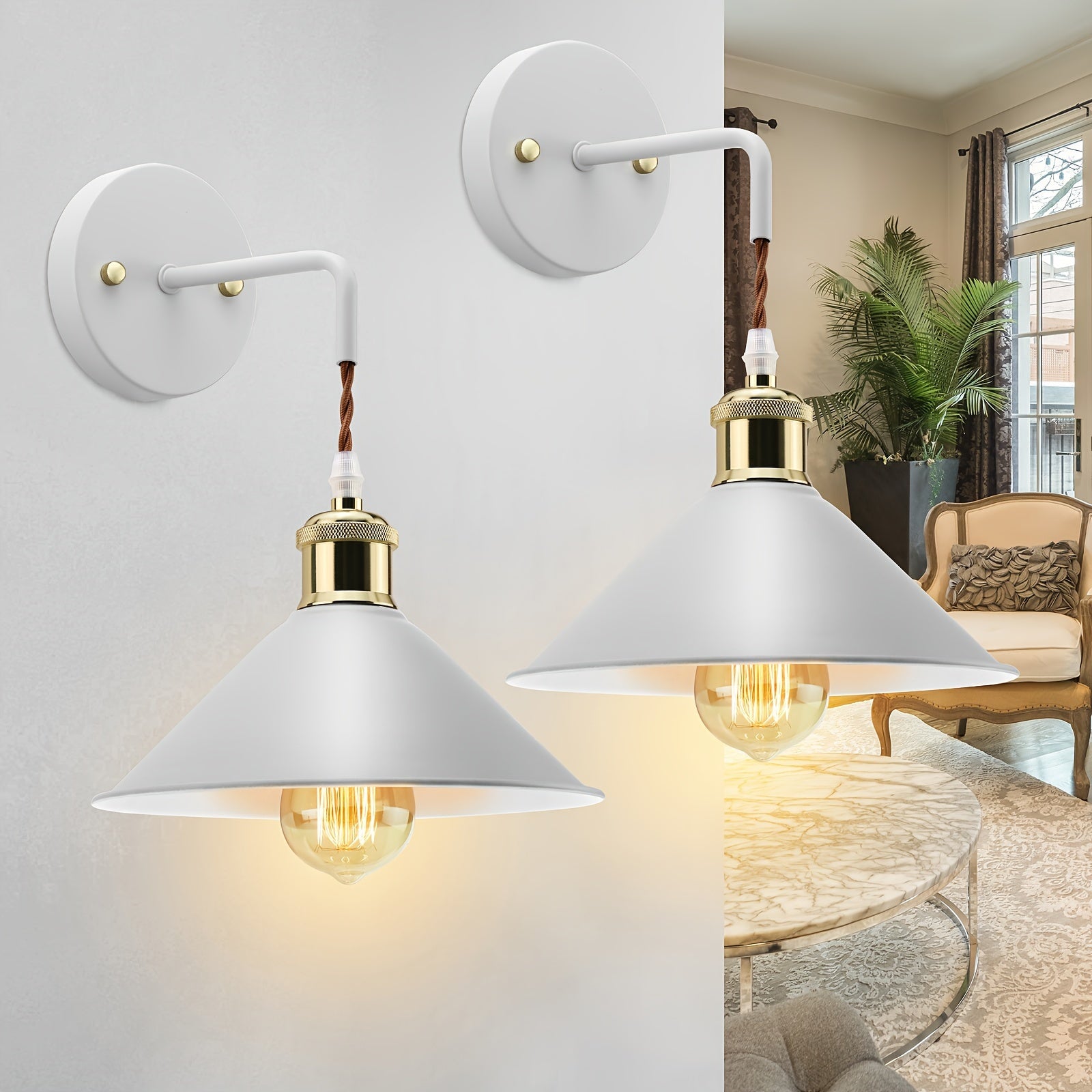 Industrial Metal Wall Sconce Oil-Rubbed Modern Wall Light Fixture