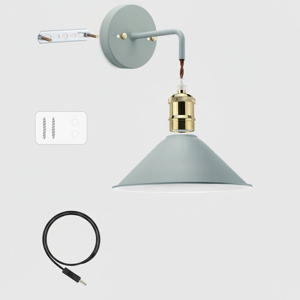 Industrial Metal Wall Sconce Oil-Rubbed Modern Wall Light Fixture