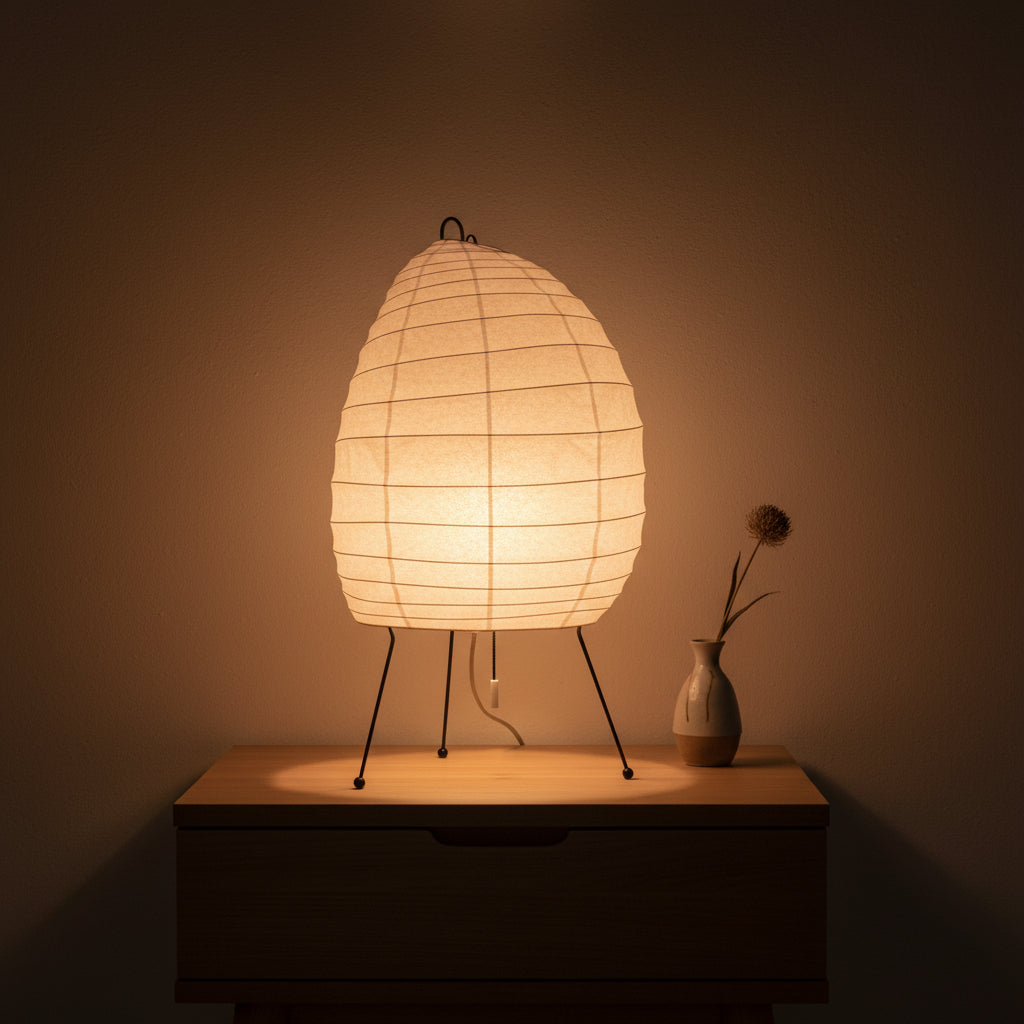Japanese Washi Paper Table Lamp