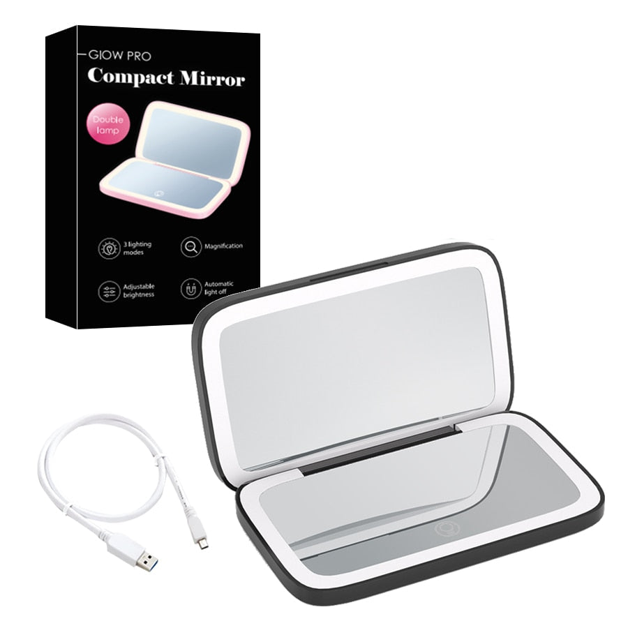 Magnifying Rechargeable Led-Lit Vanity Mirror