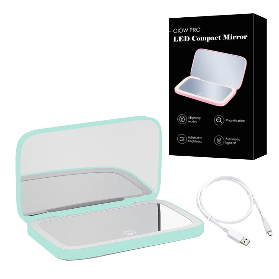 Magnifying Rechargeable Led-Lit Vanity Mirror