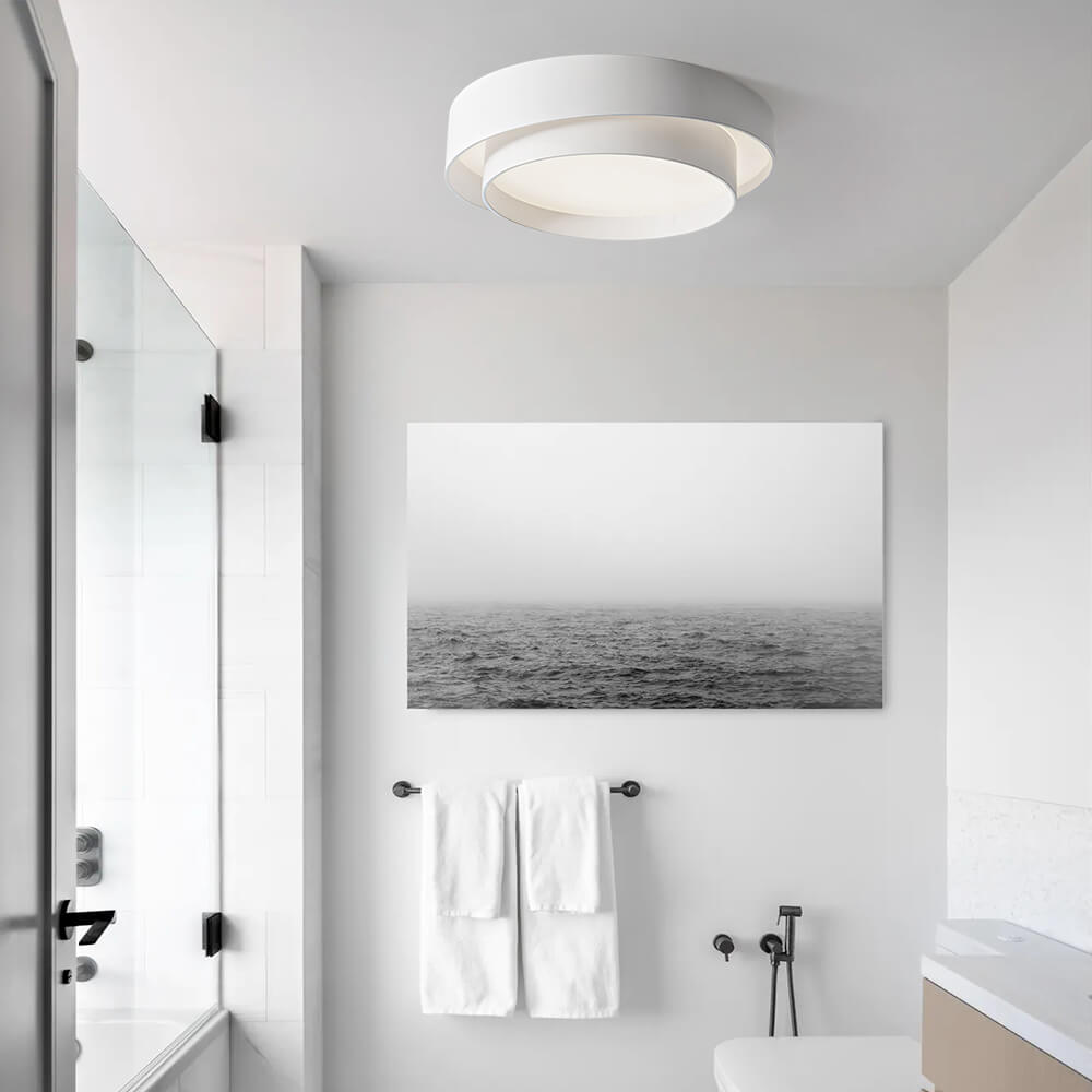 Concentric Ring LED Ceiling Light with Layered Modern Design