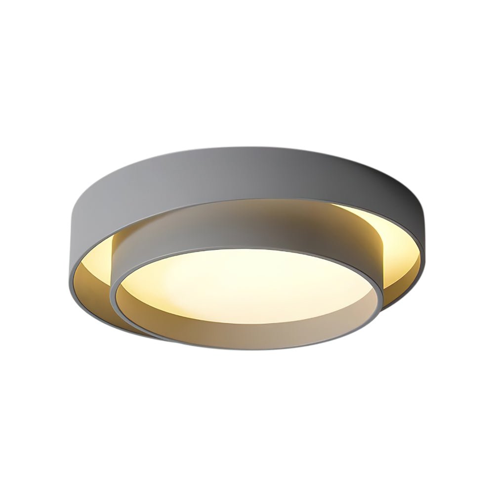 Concentric Ring LED Ceiling Light with Layered Modern Design