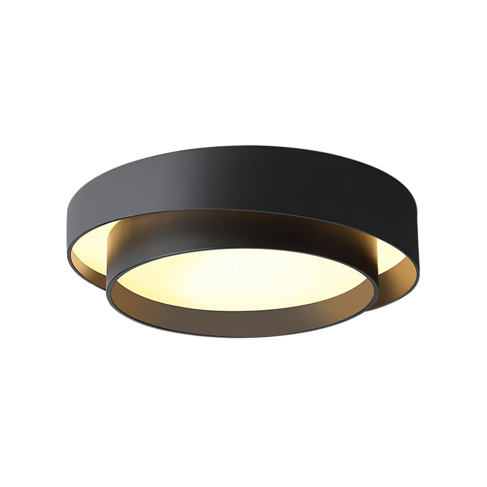 Concentric Ring LED Ceiling Light with Layered Modern Design
