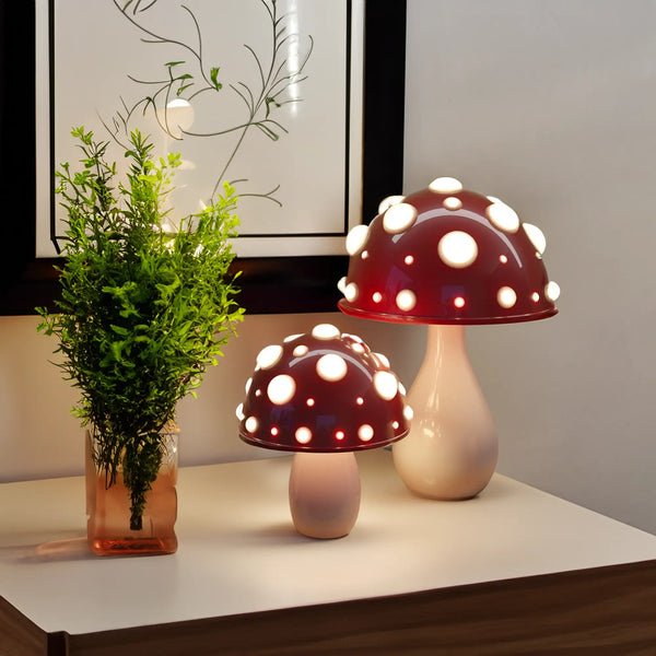 LED Mushroom Table Lamp Warm White Dimmable Decorative Light