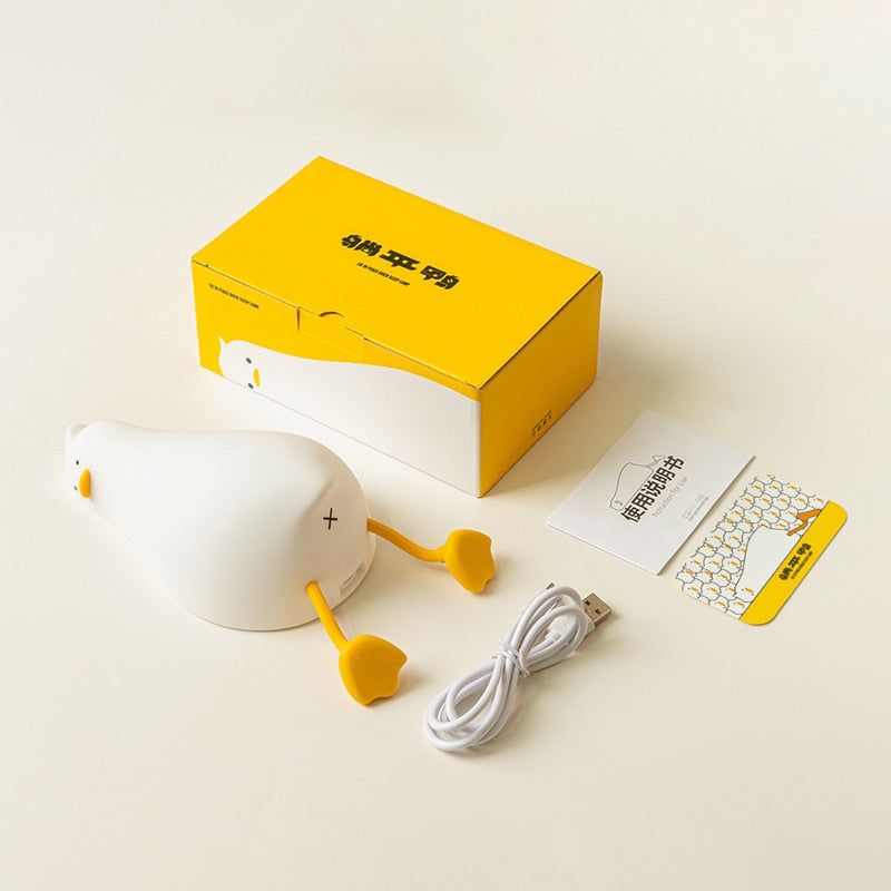 Lazy Flat Duck LED Table Night Light