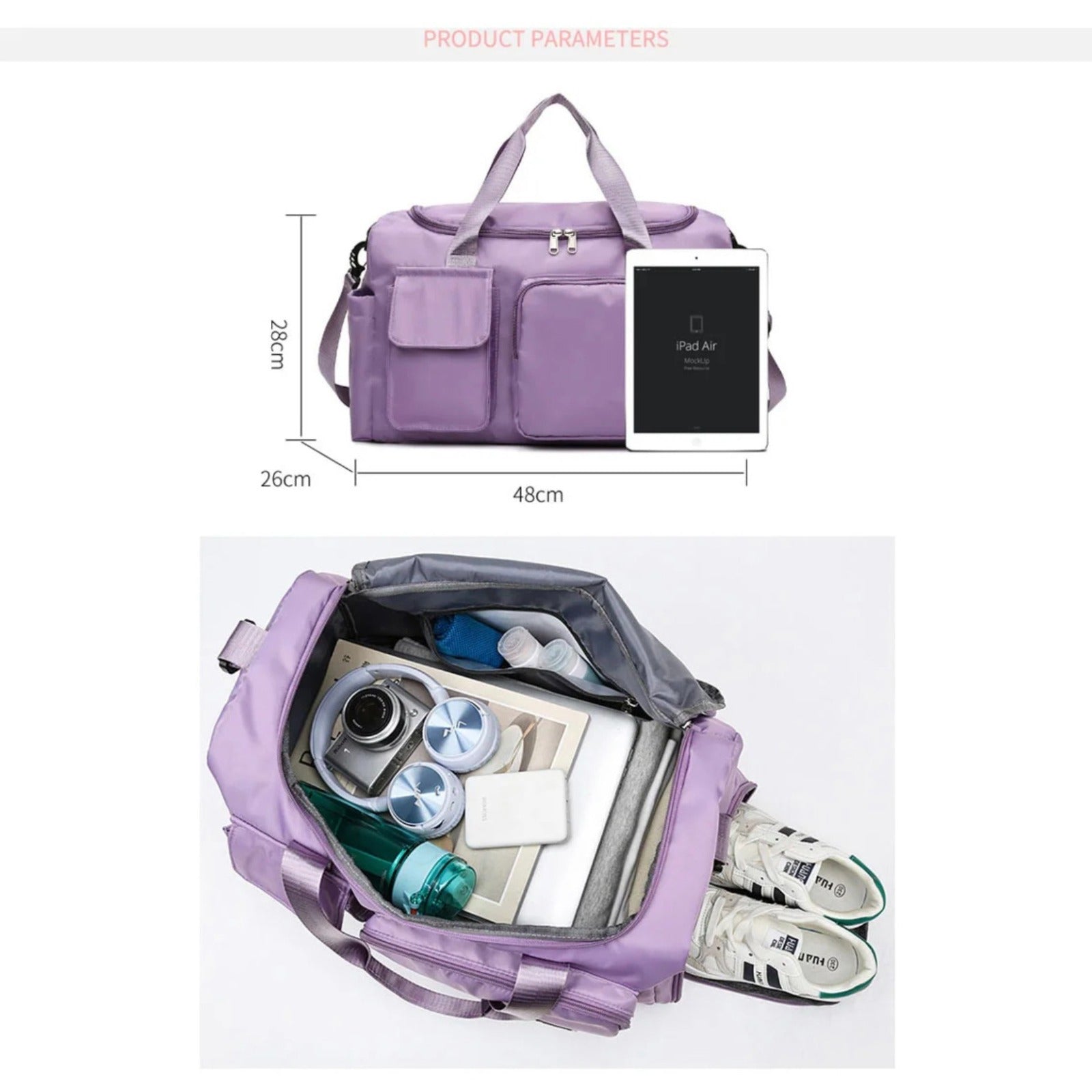 Lightweight Waterproof Multi-Pocket Travel Bag