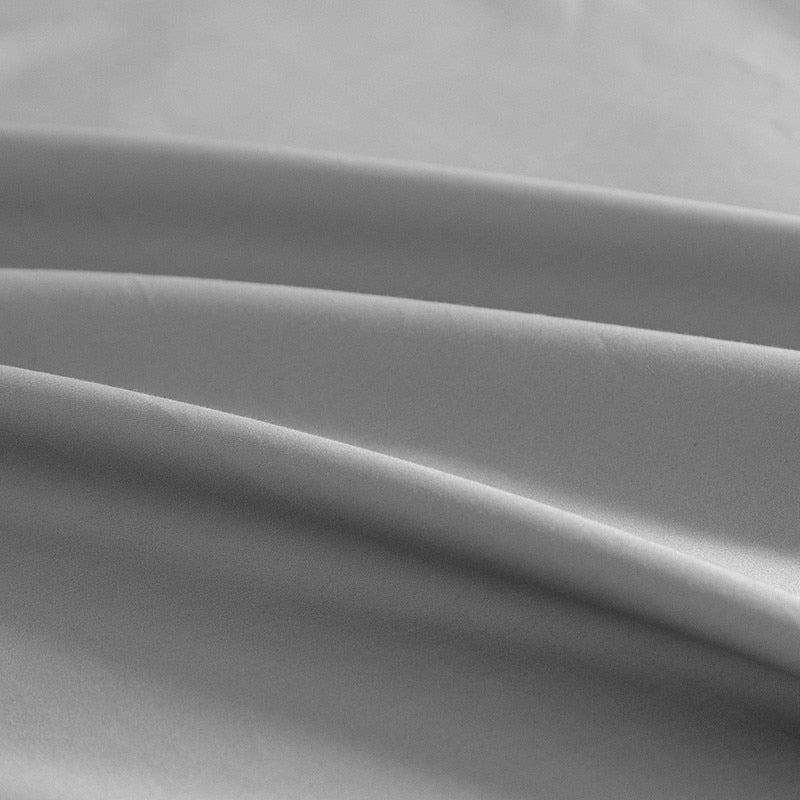Luxury Grey Bedding Set, 1000TC Egyptian Cotton Sheets with Deep Fitted Sheet and 2 Pillowcases