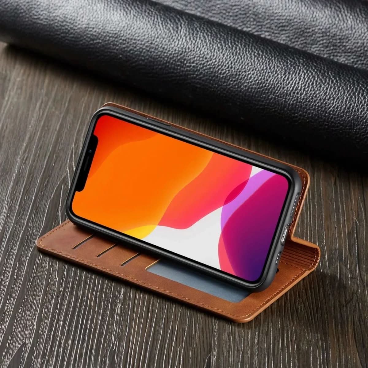 Luxury Magnetic Leather Phone Case