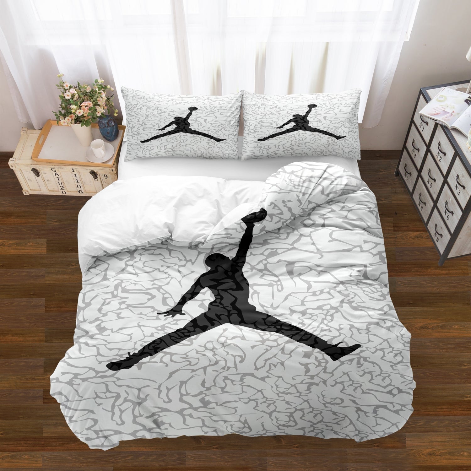 Machine-Washable Plush Duvet Cover