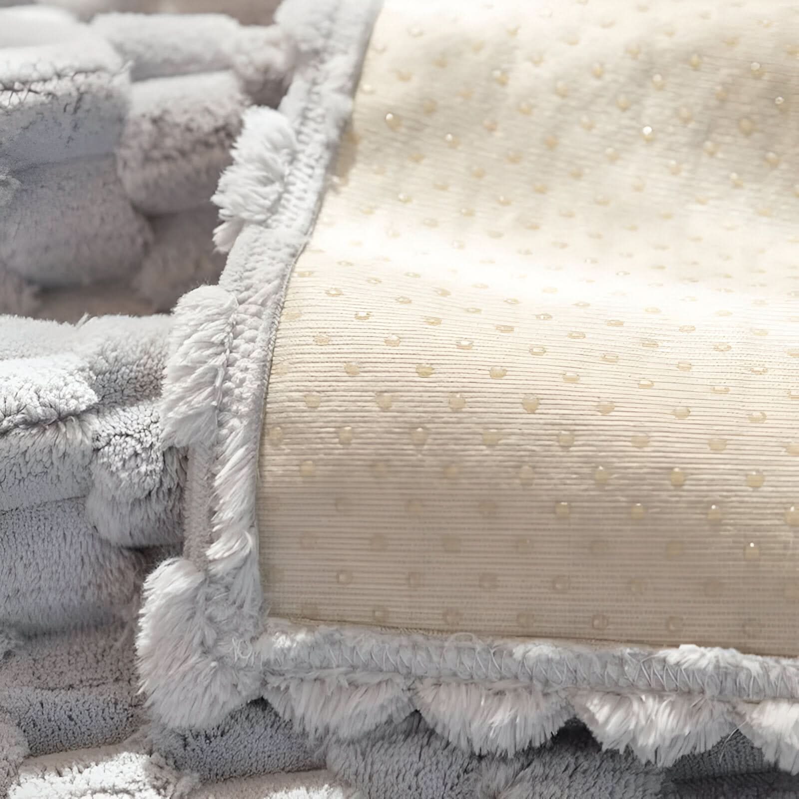Machine-Washable Plush Sofa Cover
