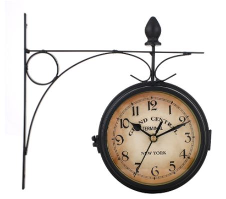 Magnifying Framed Battery-Operated Wall Clock