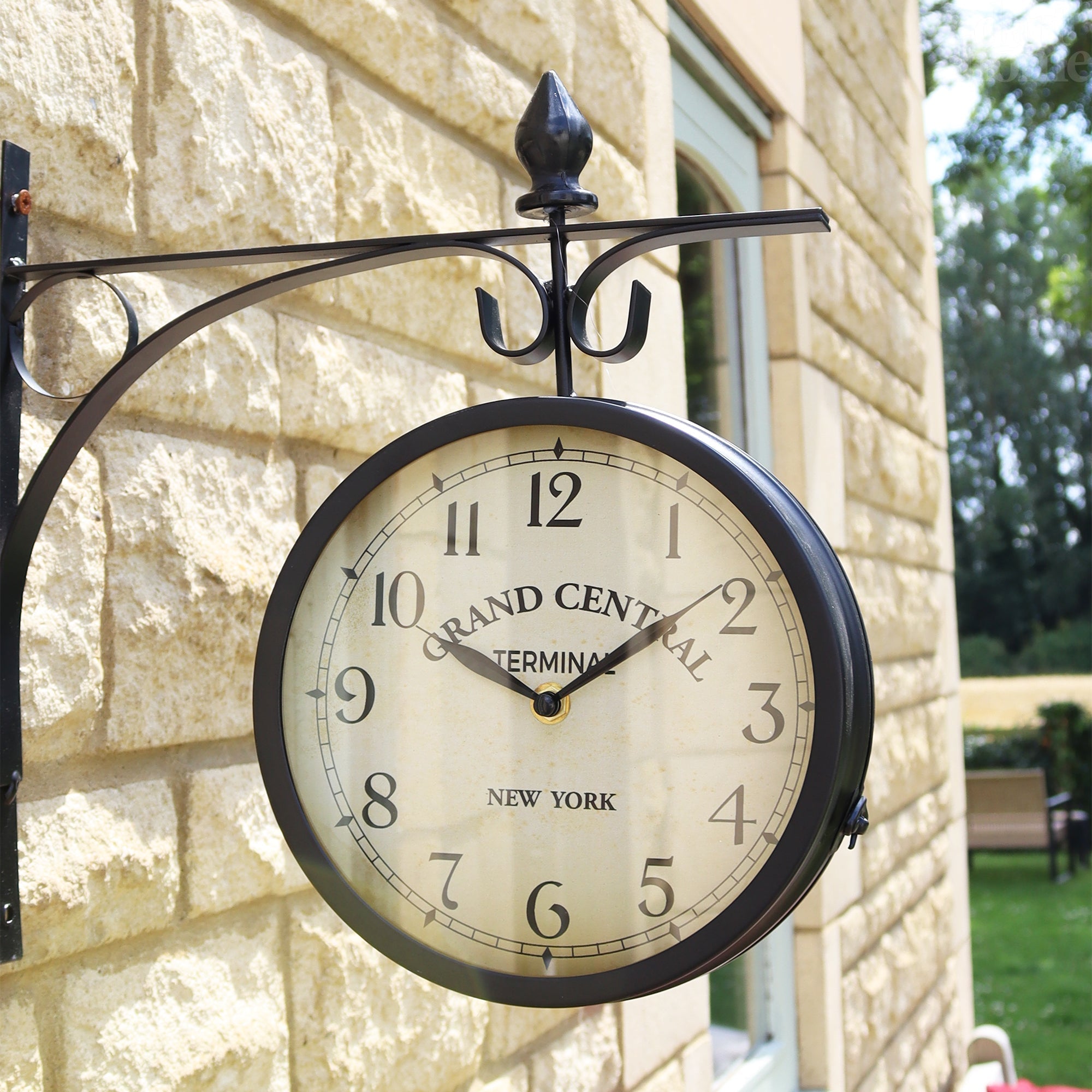 Magnifying Framed Battery-Operated Wall Clock