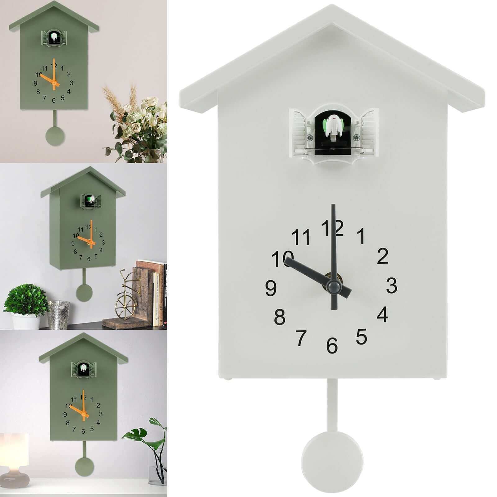Magnifying Silent-Sweep Quartz-Movement Wall Clock