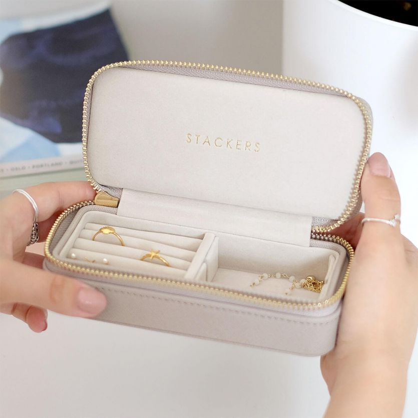 Vegan Leather Travel Jewellery Case