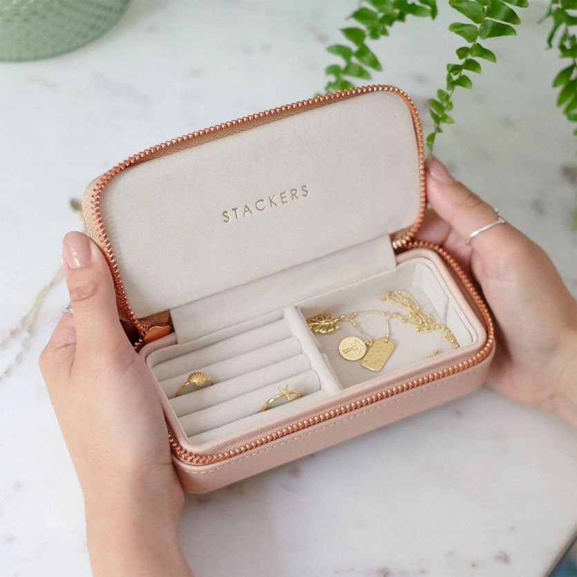 Vegan Leather Travel Jewellery Case