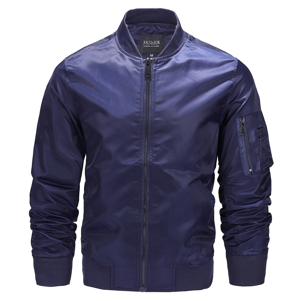 Men’s Bomber Jacket with Quilted Lining