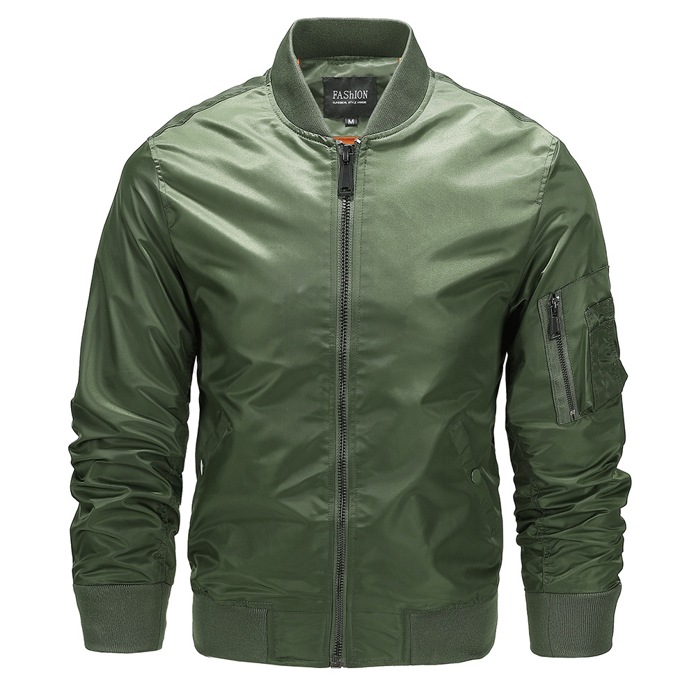 Men’s Bomber Jacket with Quilted Lining
