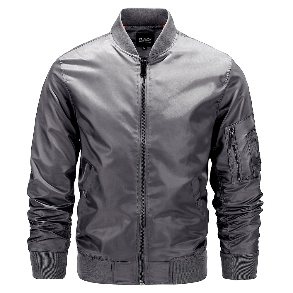 Men’s Bomber Jacket with Quilted Lining