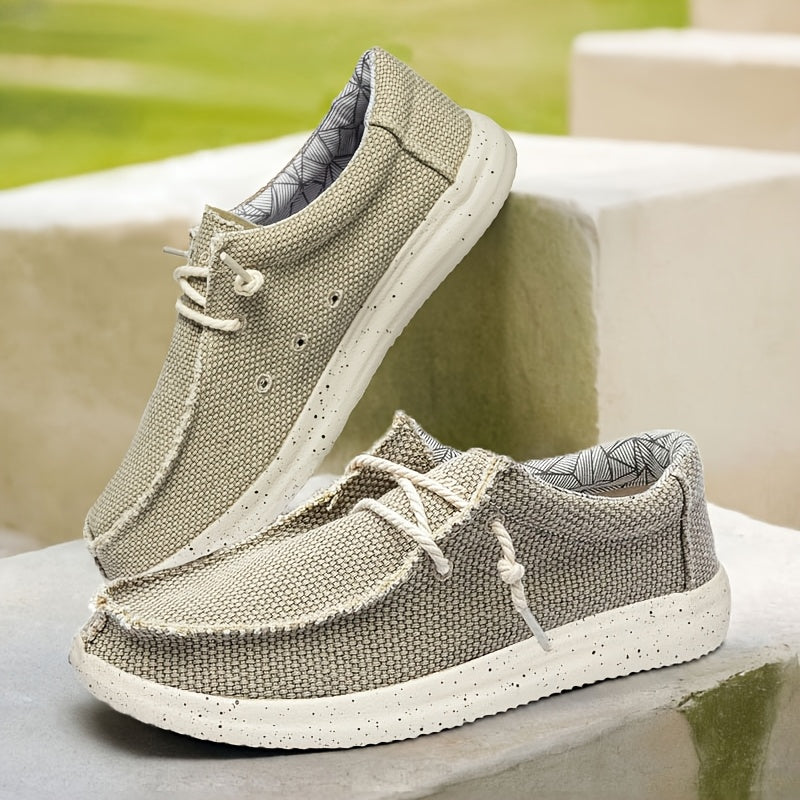 Men’s Canvas Lace-Up Shoes