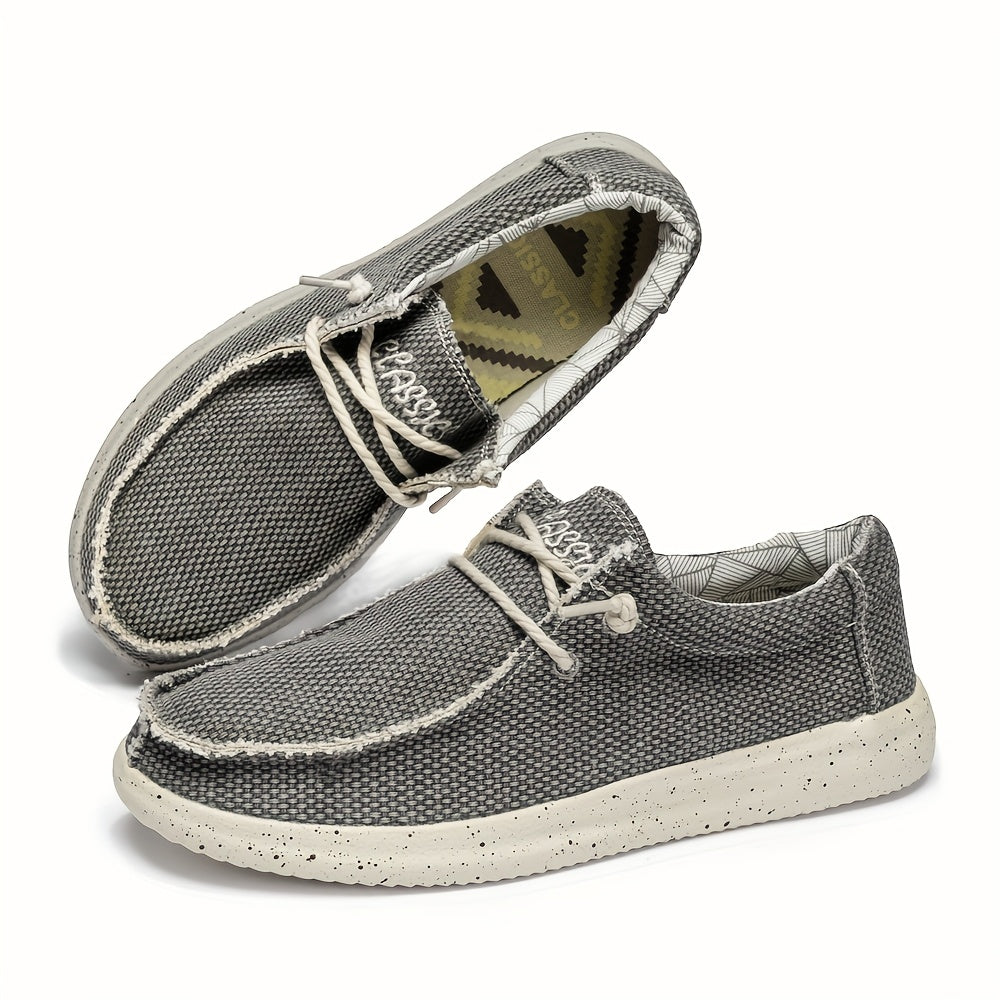 Men’s Canvas Lace-Up Shoes