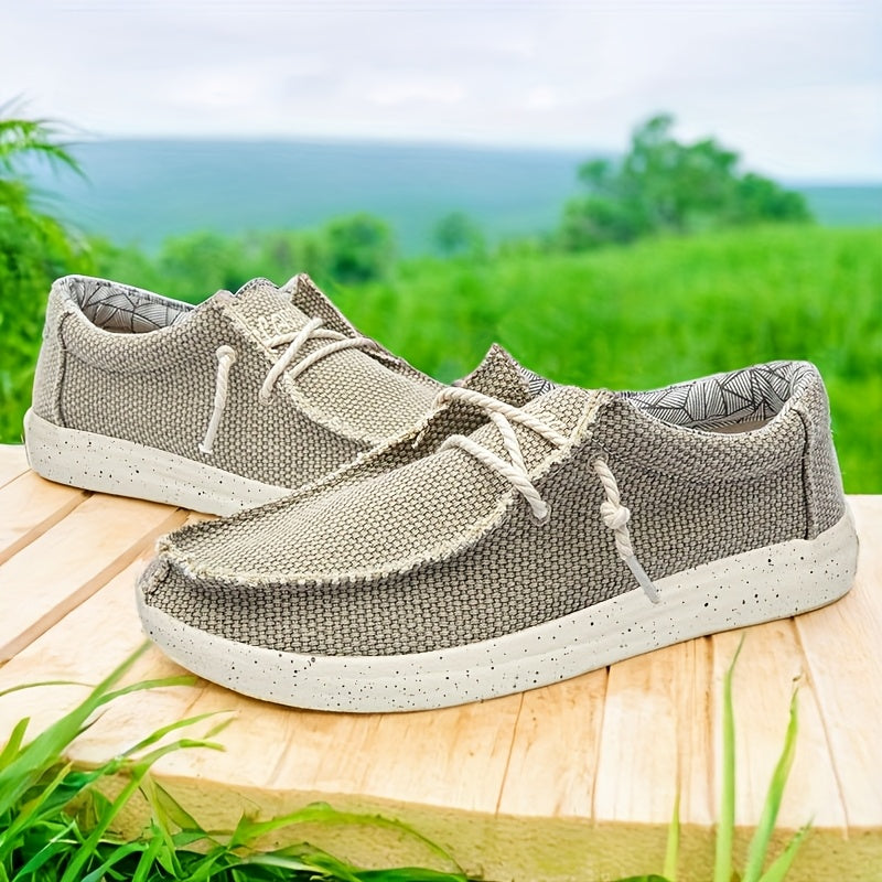 Men’s Canvas Lace-Up Shoes