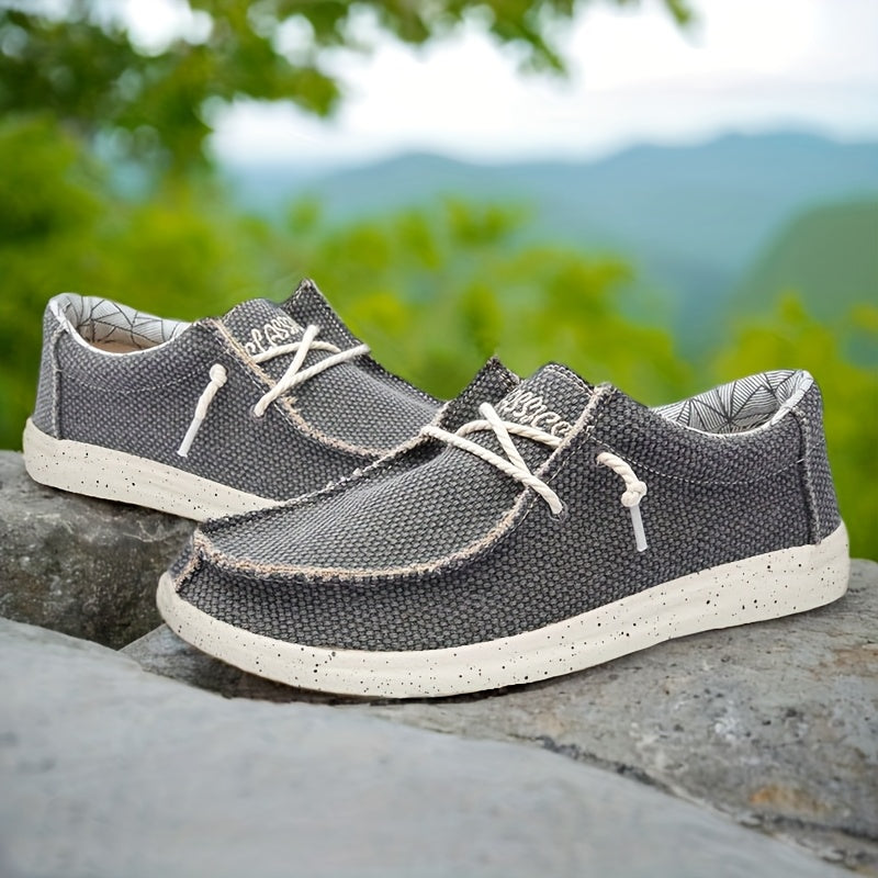 Men’s Canvas Lace-Up Shoes