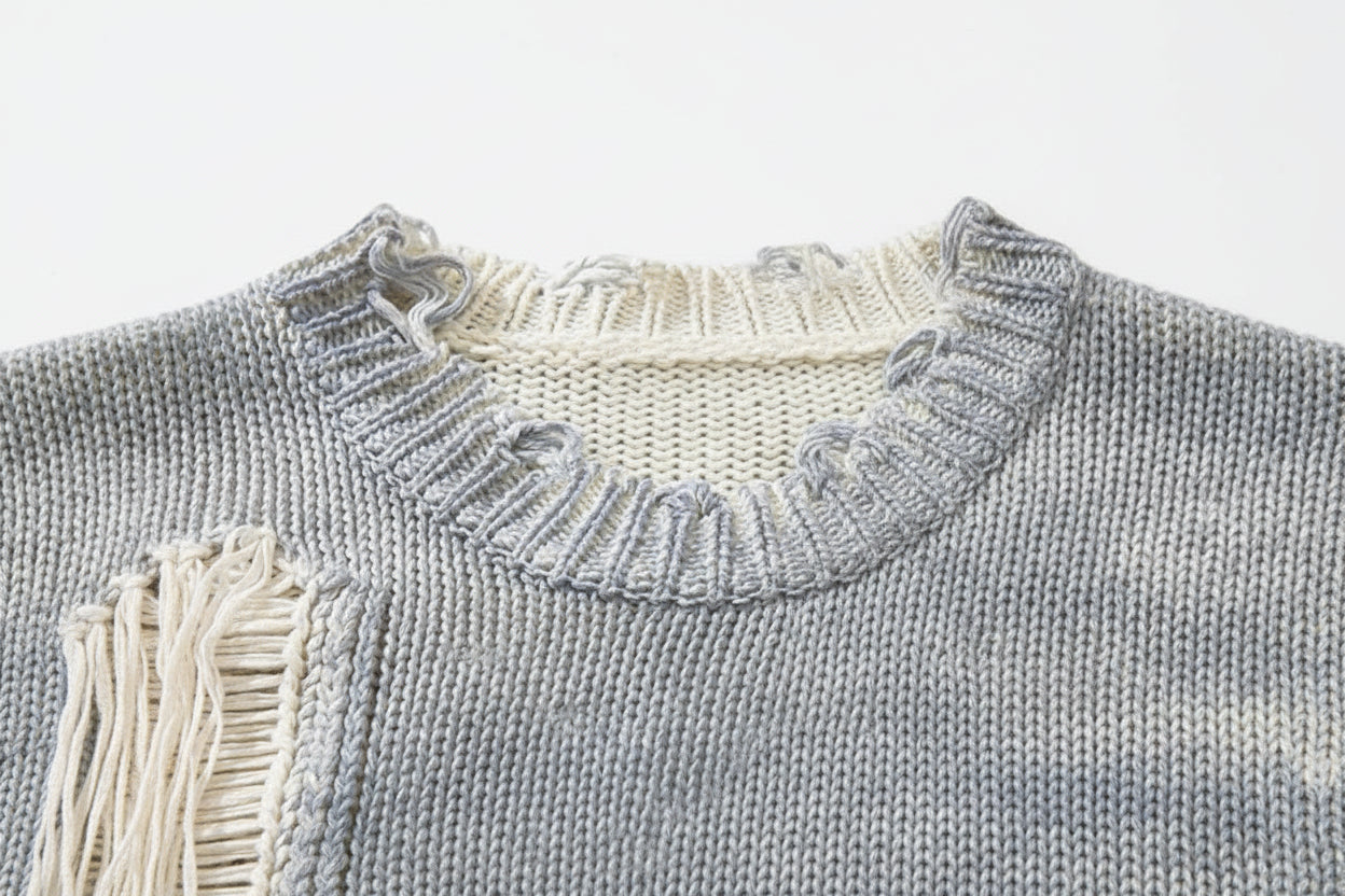 Men's Distressed Grunge Sweater