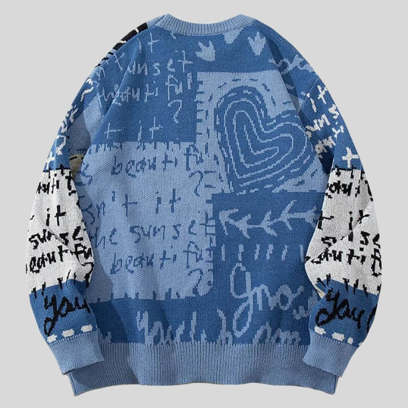 Men's Graphic Dinosaur Sweater