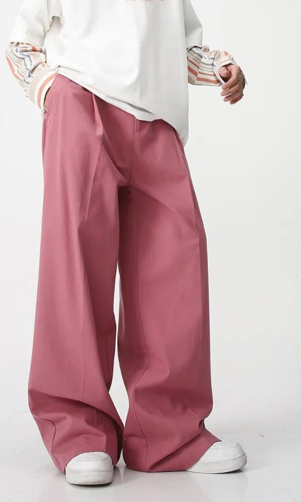 Men’s High-Waisted Baggy Pants