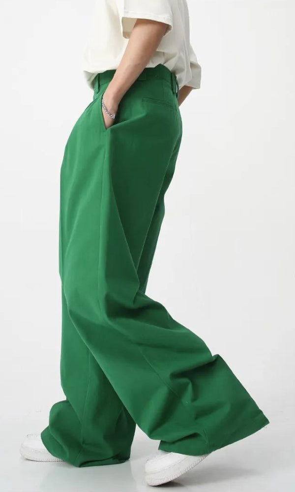 Men’s High-Waisted Baggy Pants