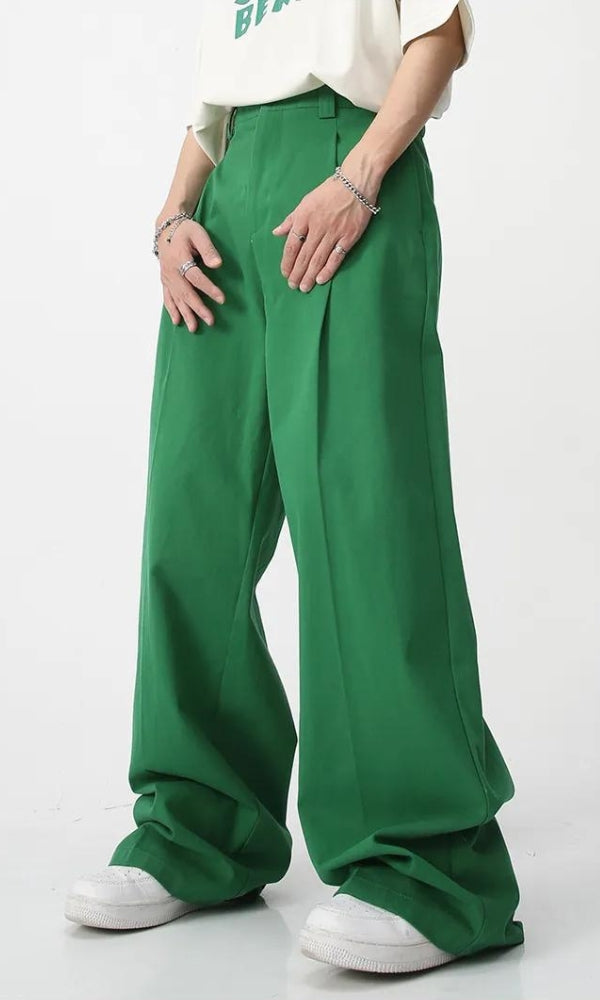 Men’s High-Waisted Baggy Pants