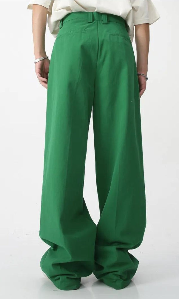 Men’s High-Waisted Baggy Pants