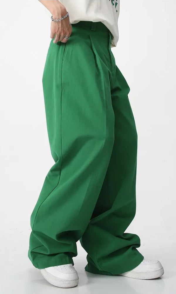 Men’s High-Waisted Baggy Pants