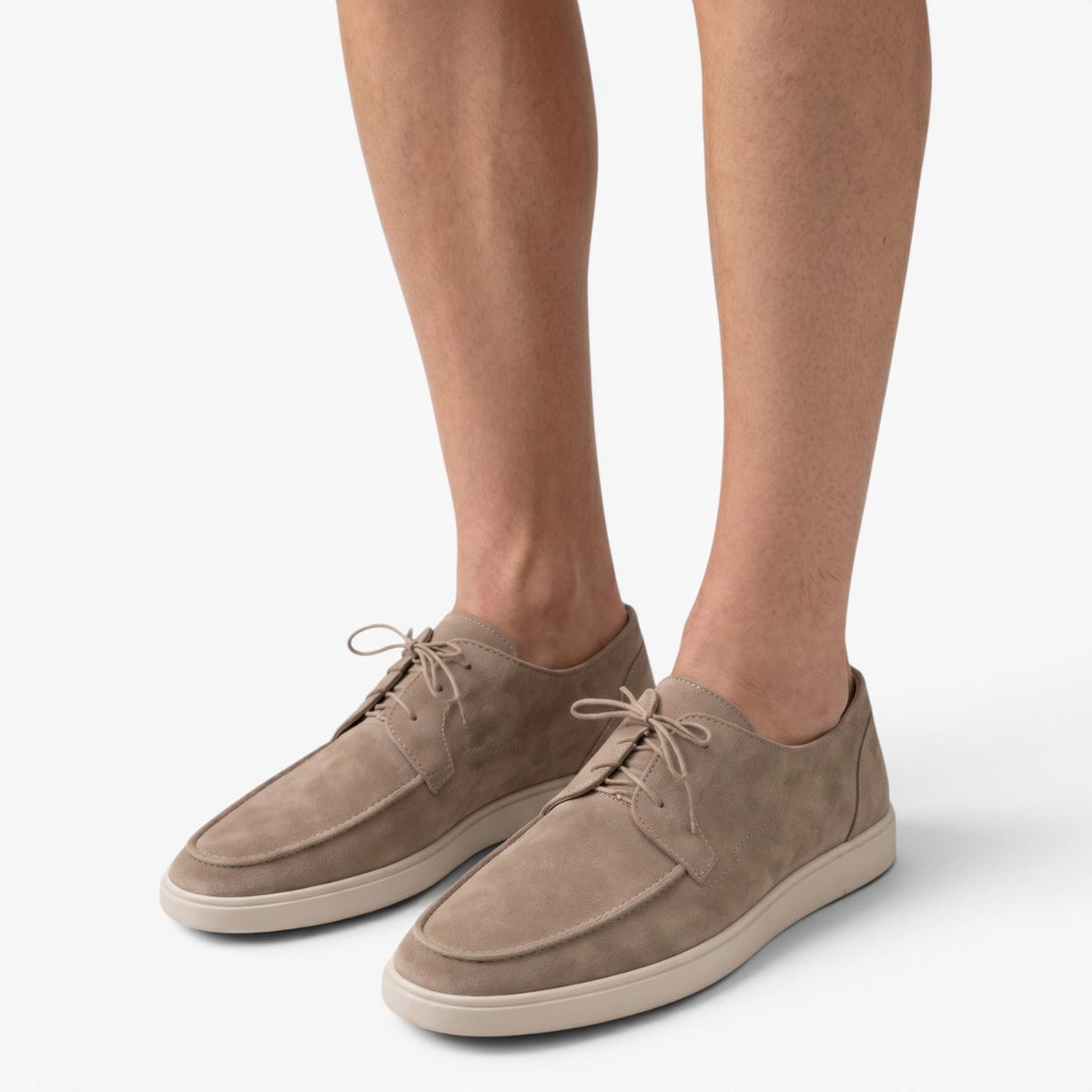 Men’s Moc Toe Lace-Up Shoes