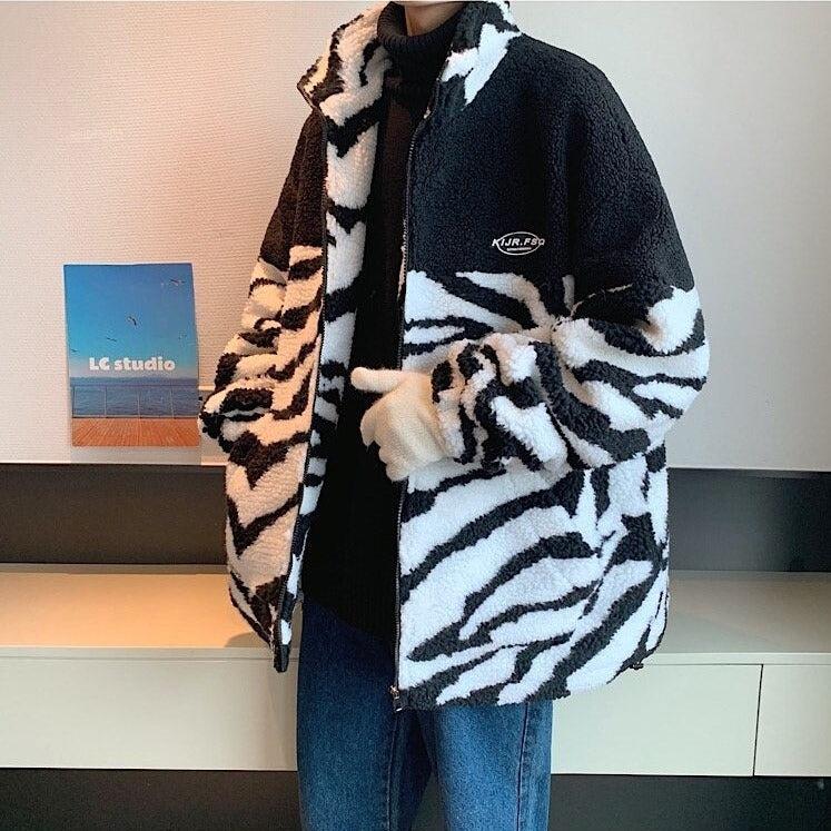 Men’s Oversized Zebra Jacket