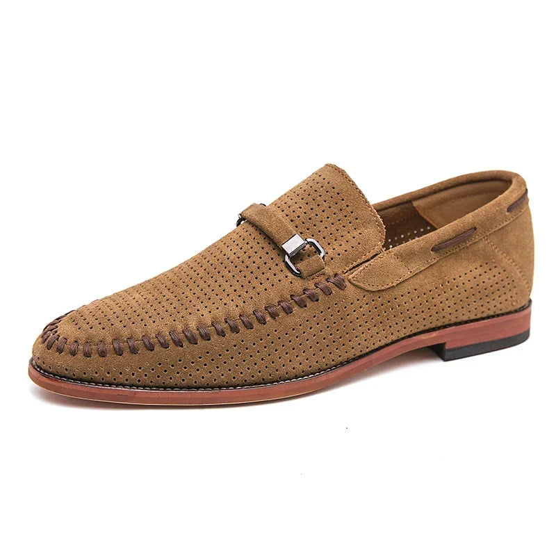 Men's Perforated Slip-On Loafers