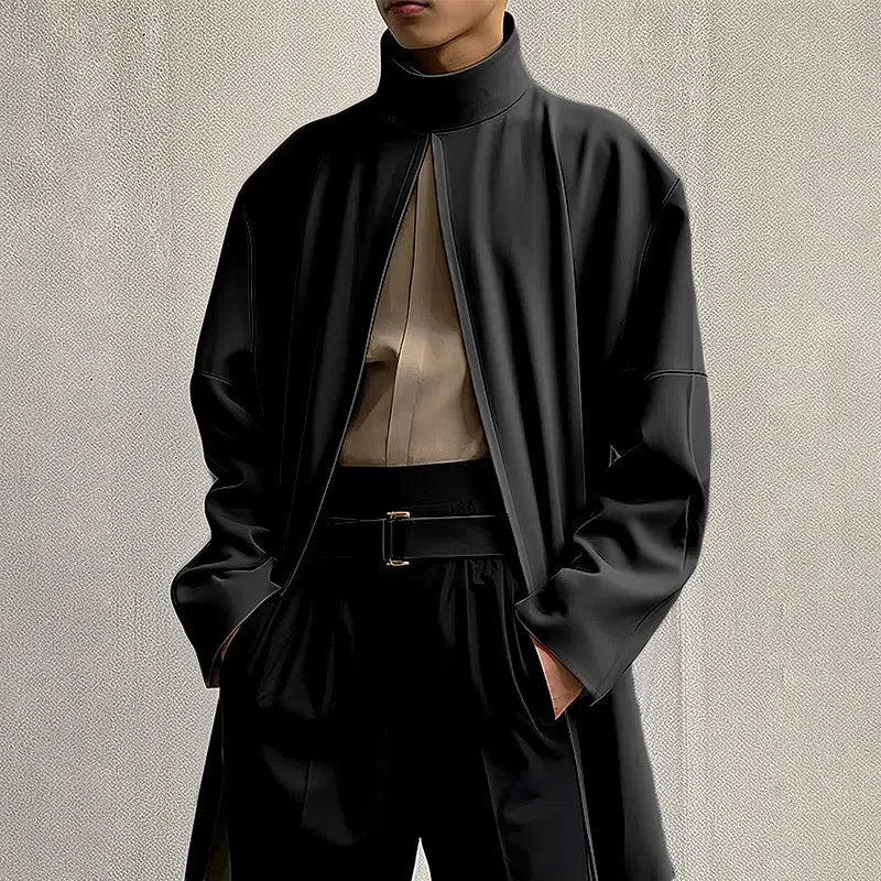 Men’s Polyester High-Neck Jacket