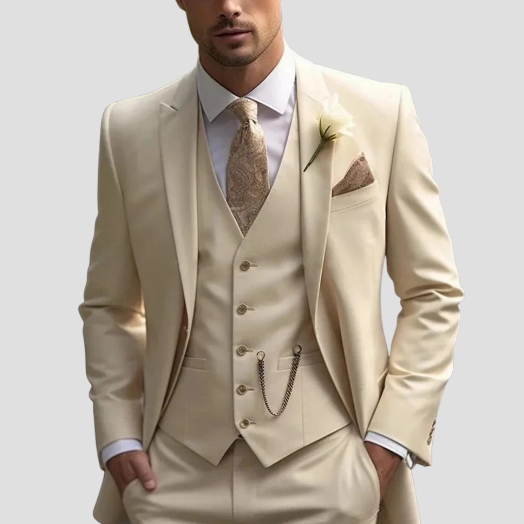 Men’s Slim-Fit Three-Piece Suit