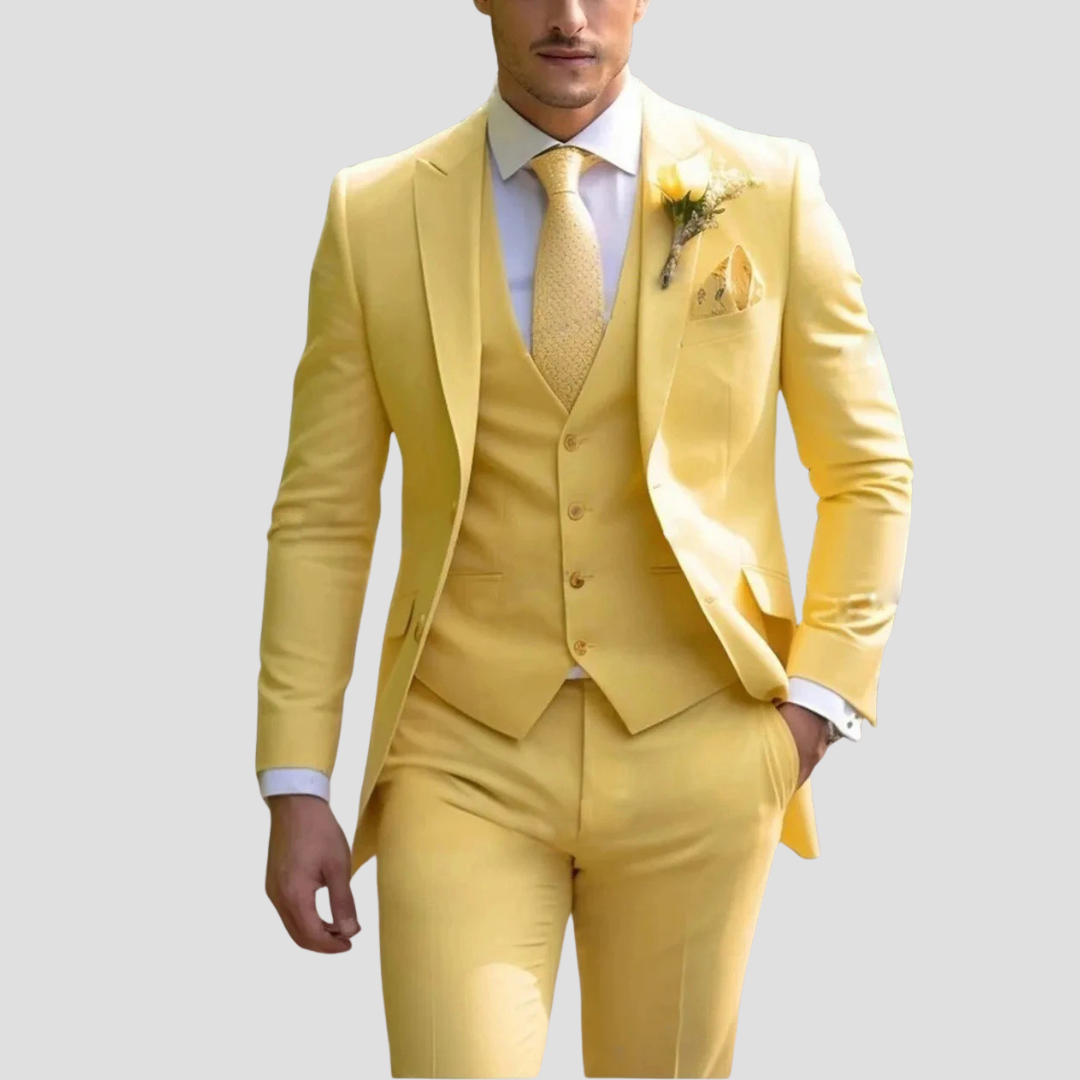 Men’s Slim-Fit Three-Piece Suit