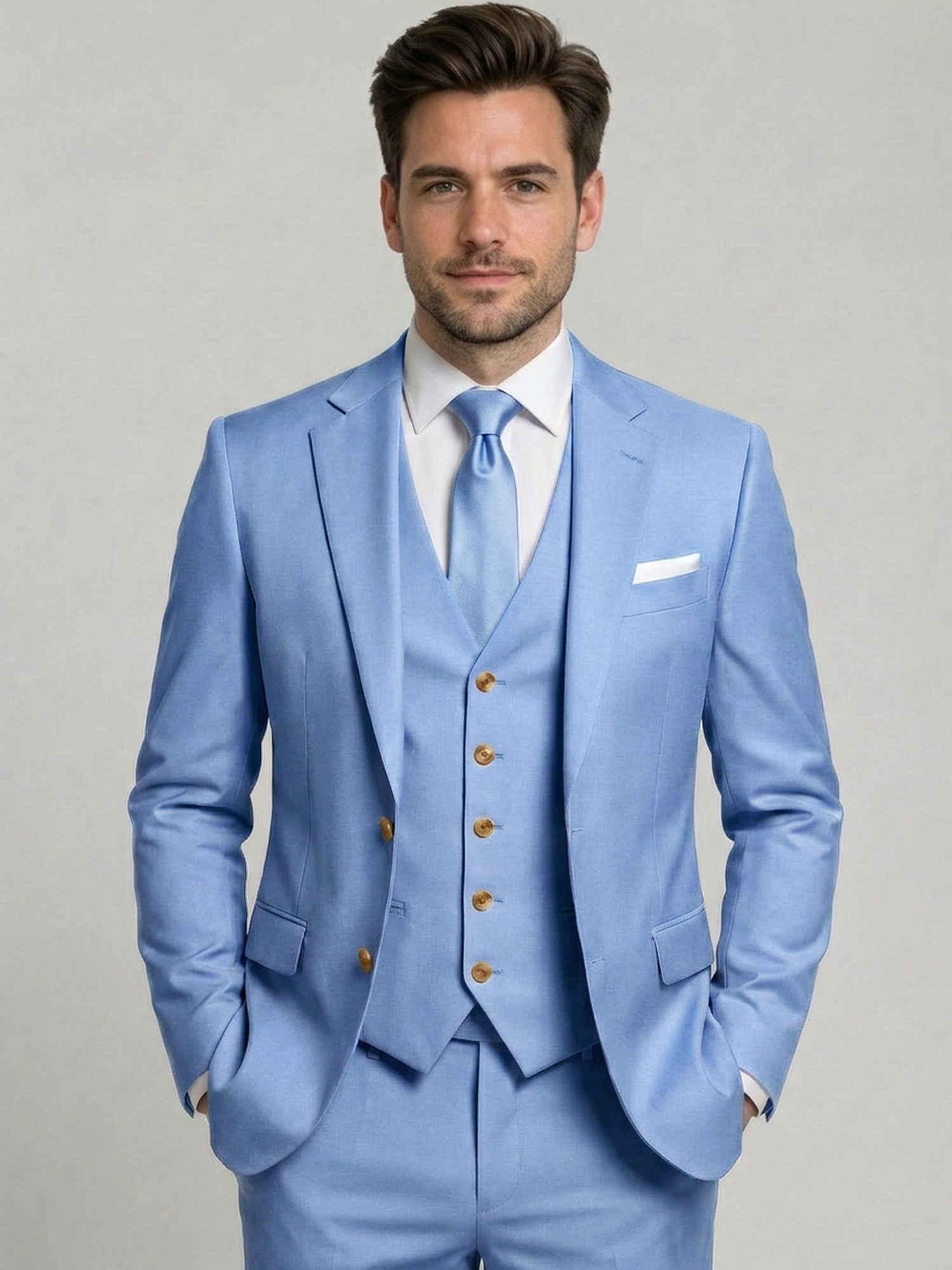 Men’s Tailored Three-Piece Suit
