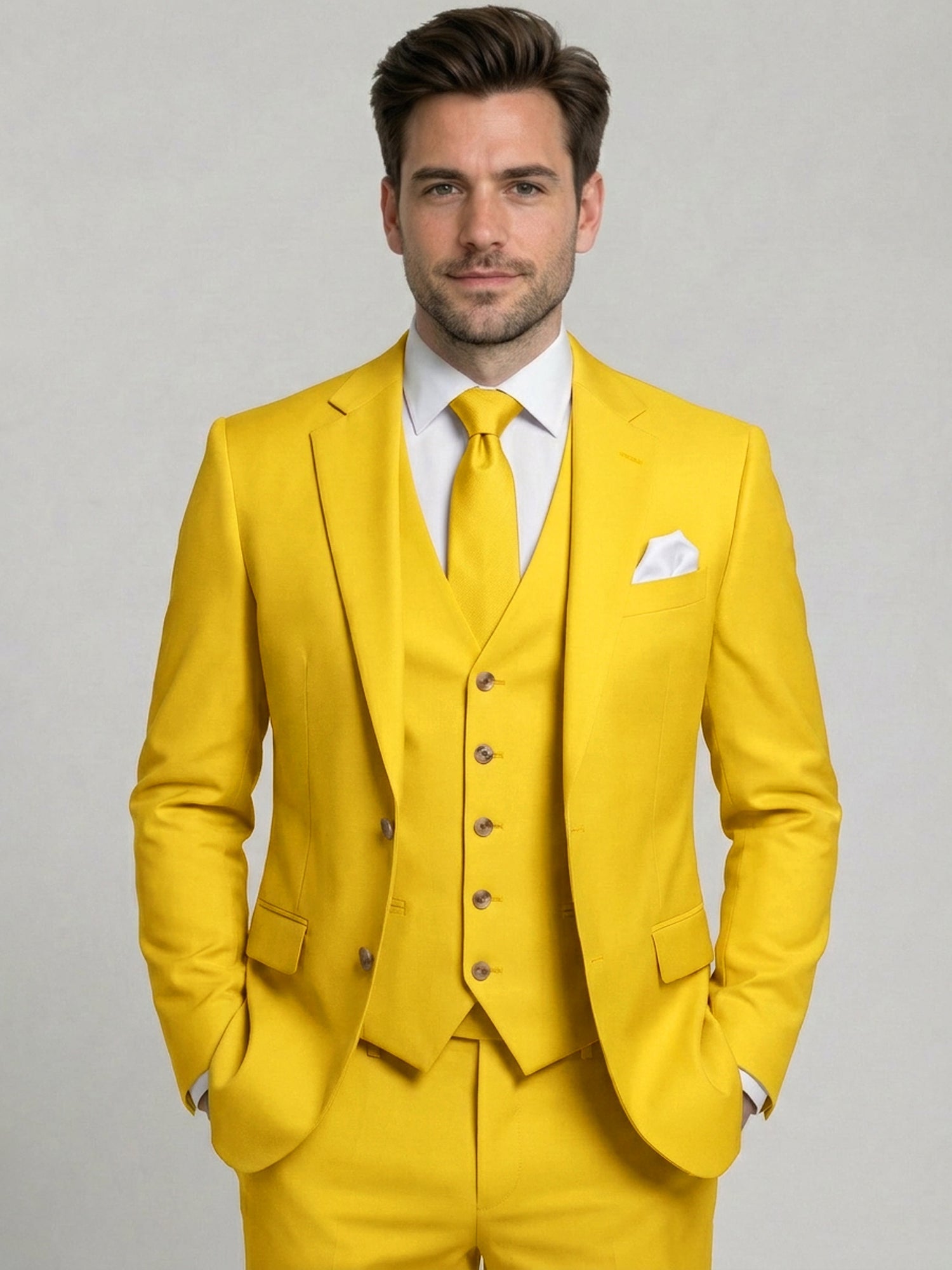 Men’s Tailored Three-Piece Suit