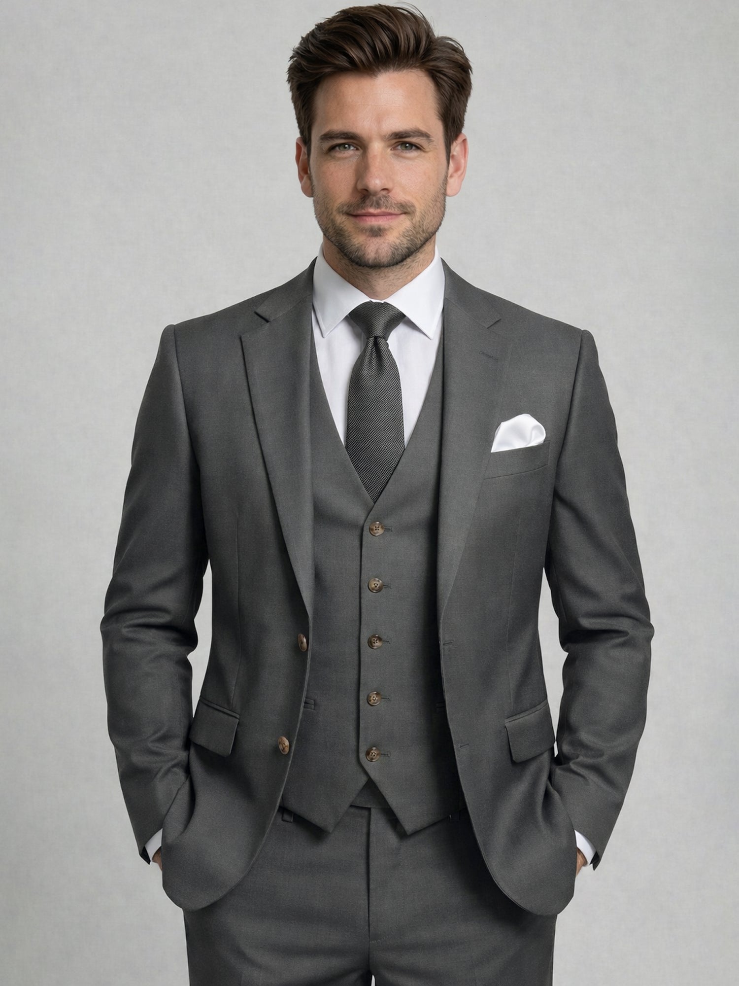 Men’s Tailored Three-Piece Suit