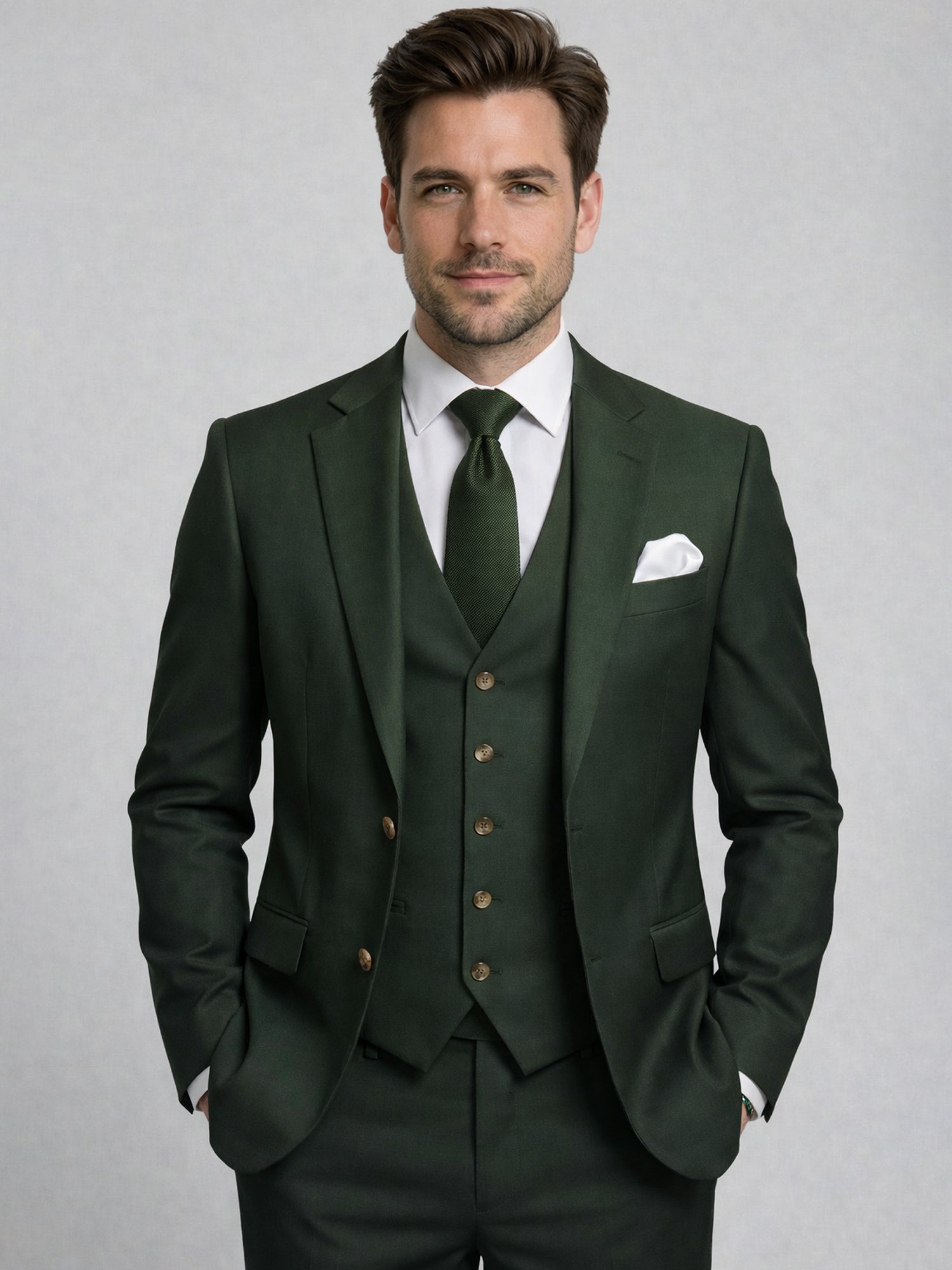 Men’s Tailored Three-Piece Suit