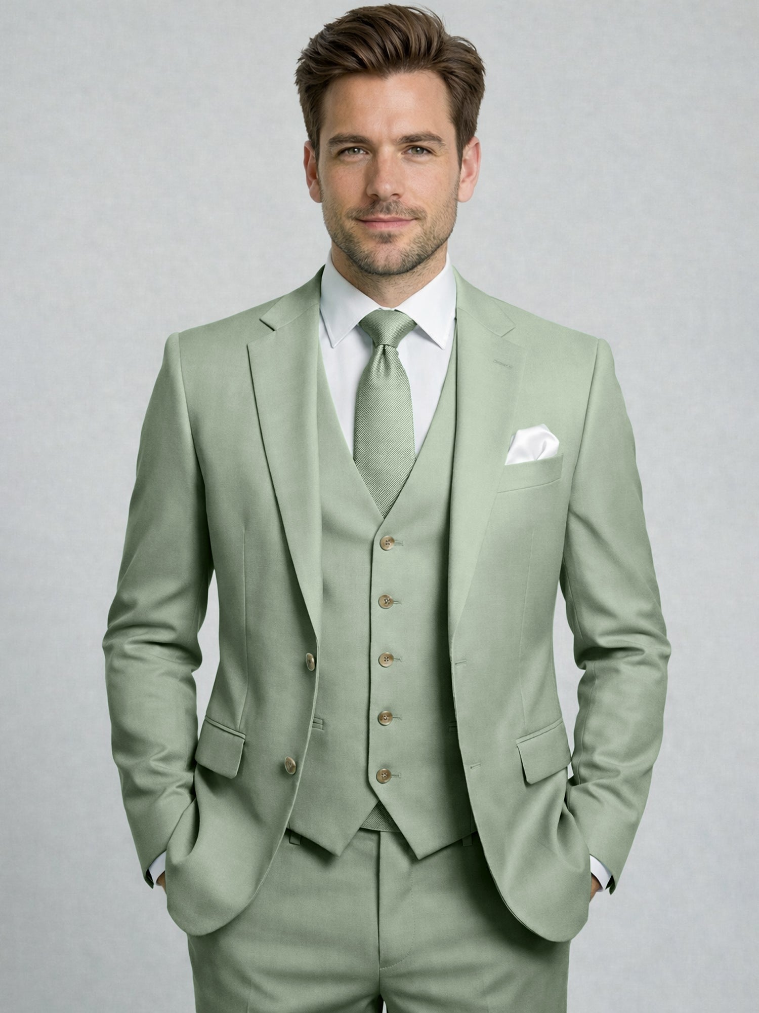 Men’s Tailored Three-Piece Suit
