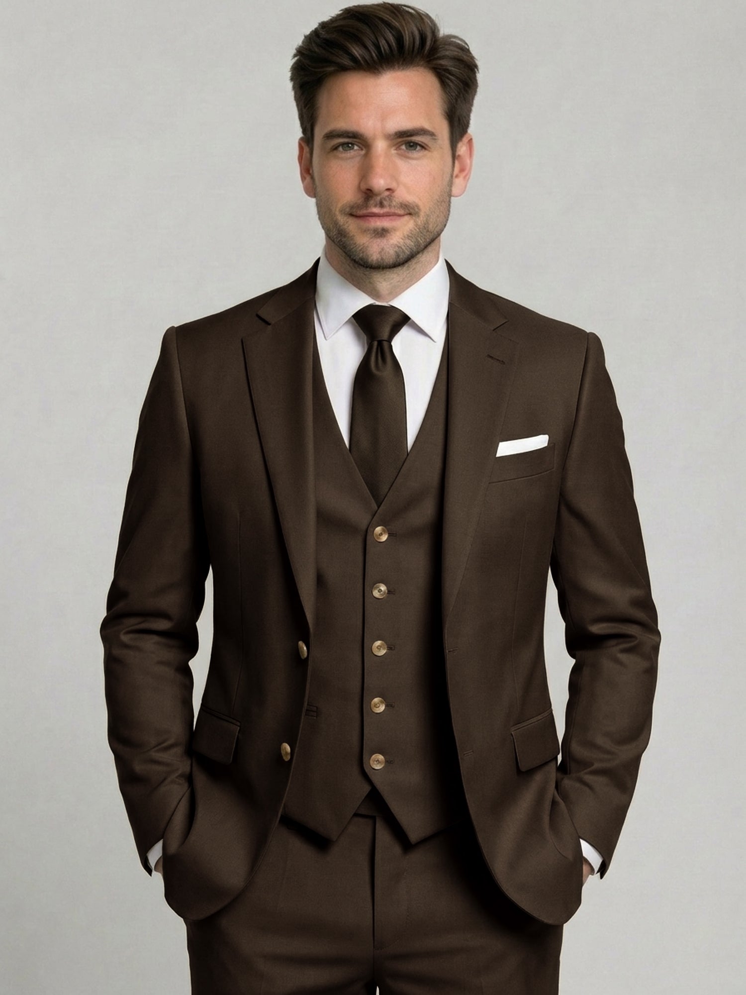 Men’s Tailored Three-Piece Suit